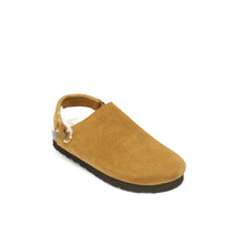 Load image into Gallery viewer, Brown sabot clogs ADAM made with leather suede
