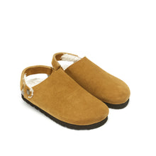 Carica l&#39;immagine nel visualizzatore di Gallery, Brown sabot clogs ADAM made with leather suede
