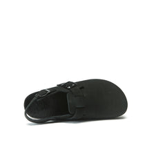 Charger l&#39;image dans la galerie, Black sabot clogs OSCAR made with nubuck leather
