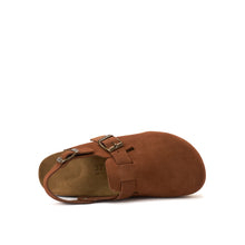 Carica l&#39;immagine nel visualizzatore di Gallery, Chestnuts sabot clogs OSCAR made with nubuck leather
