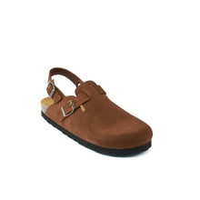 Load image into Gallery viewer, Chestnuts sabot clogs OSCAR made with suede leather
