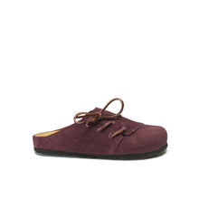 Load image into Gallery viewer, Bordeaux sabot clogs ESTER made with nubuck leather
