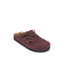 Load image into Gallery viewer, Bordeaux sabot clogs ESTER made with nubuck leather
