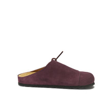 Charger l&#39;image dans la galerie, Bordeaux sabot clogs ESTER made with nubuck leather
