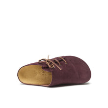 Load image into Gallery viewer, Bordeaux sabot clogs ESTER made with nubuck leather
