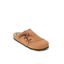 Carica l&#39;immagine nel visualizzatore di Gallery, Brown sabot clogs ESTER made with leather
