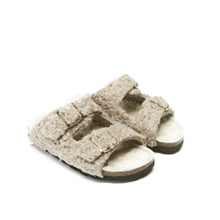 Carica l&#39;immagine nel visualizzatore di Gallery, Taupe two-straps ALBERTO made with textile
