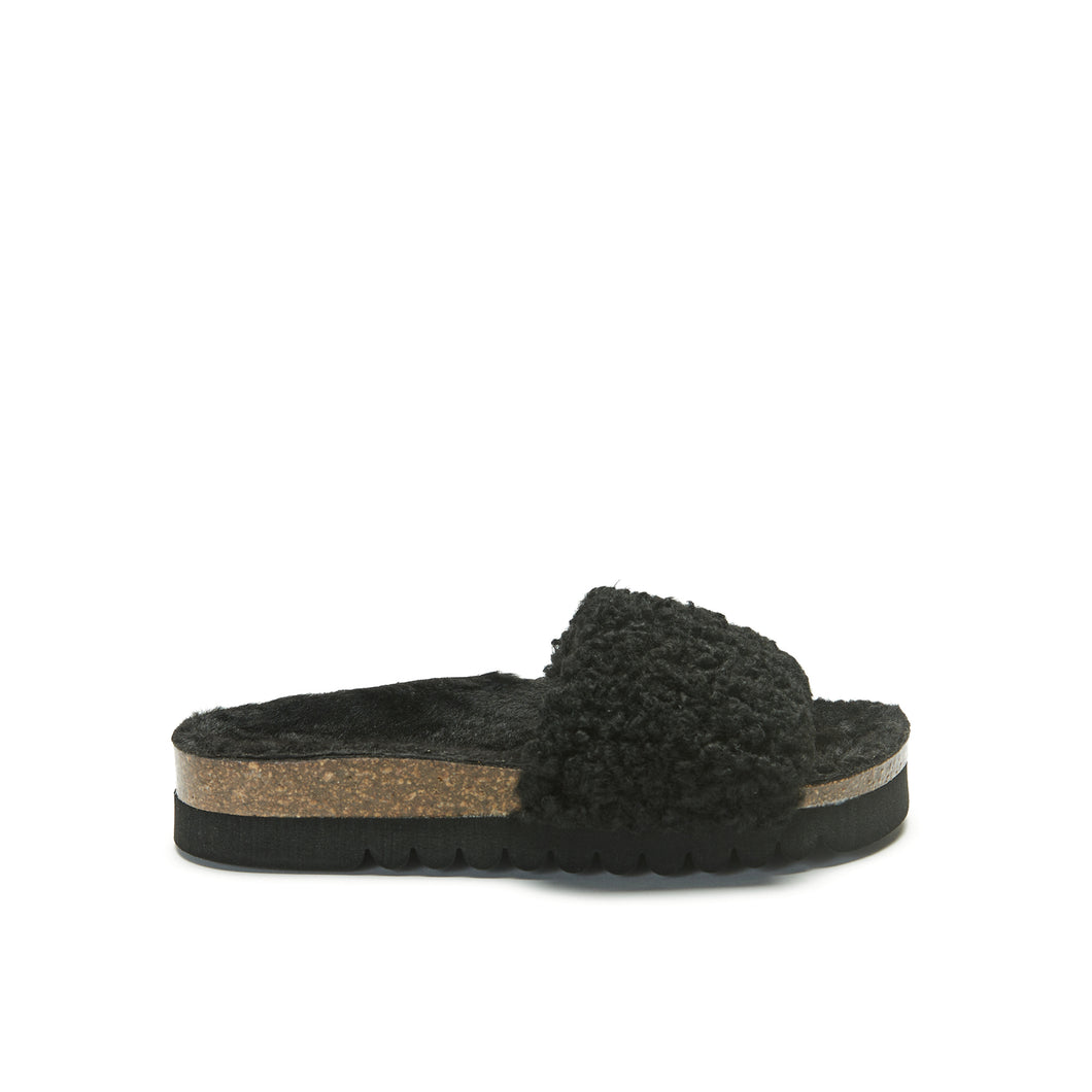 Black single-strap LAIA made with textile