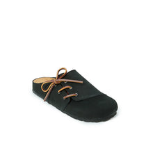 Carica l&#39;immagine nel visualizzatore di Gallery, Black sabot clogs ESTER made with nubuck leather
