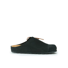 Carica l&#39;immagine nel visualizzatore di Gallery, Black sabot clogs ESTER made with nubuck leather
